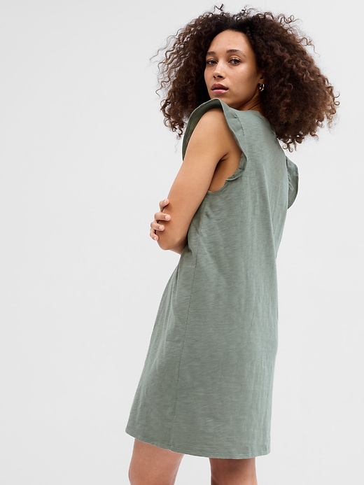 Image number 2 showing, Relaxed Flutter Sleeve T-Shirt Dress