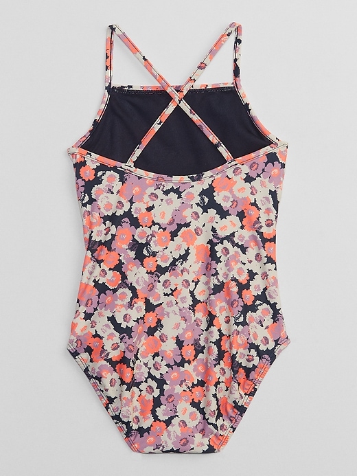 Image number 2 showing, Kids Floral Print Swim One-Piece