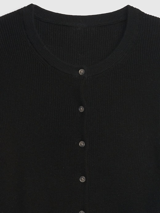 Image number 6 showing, Ribbed Crewneck Cardigan