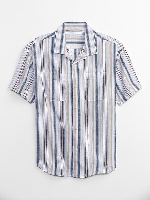 Image number 1 showing, Kids Linen-Blend Shirt