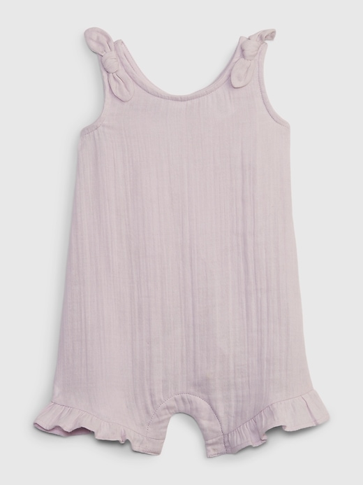 View large product image 1 of 2. Baby Gauze Romper