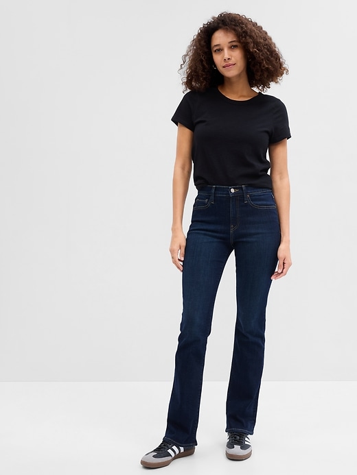 Gap Mid Rise Baby Boot Jeans with Washwell