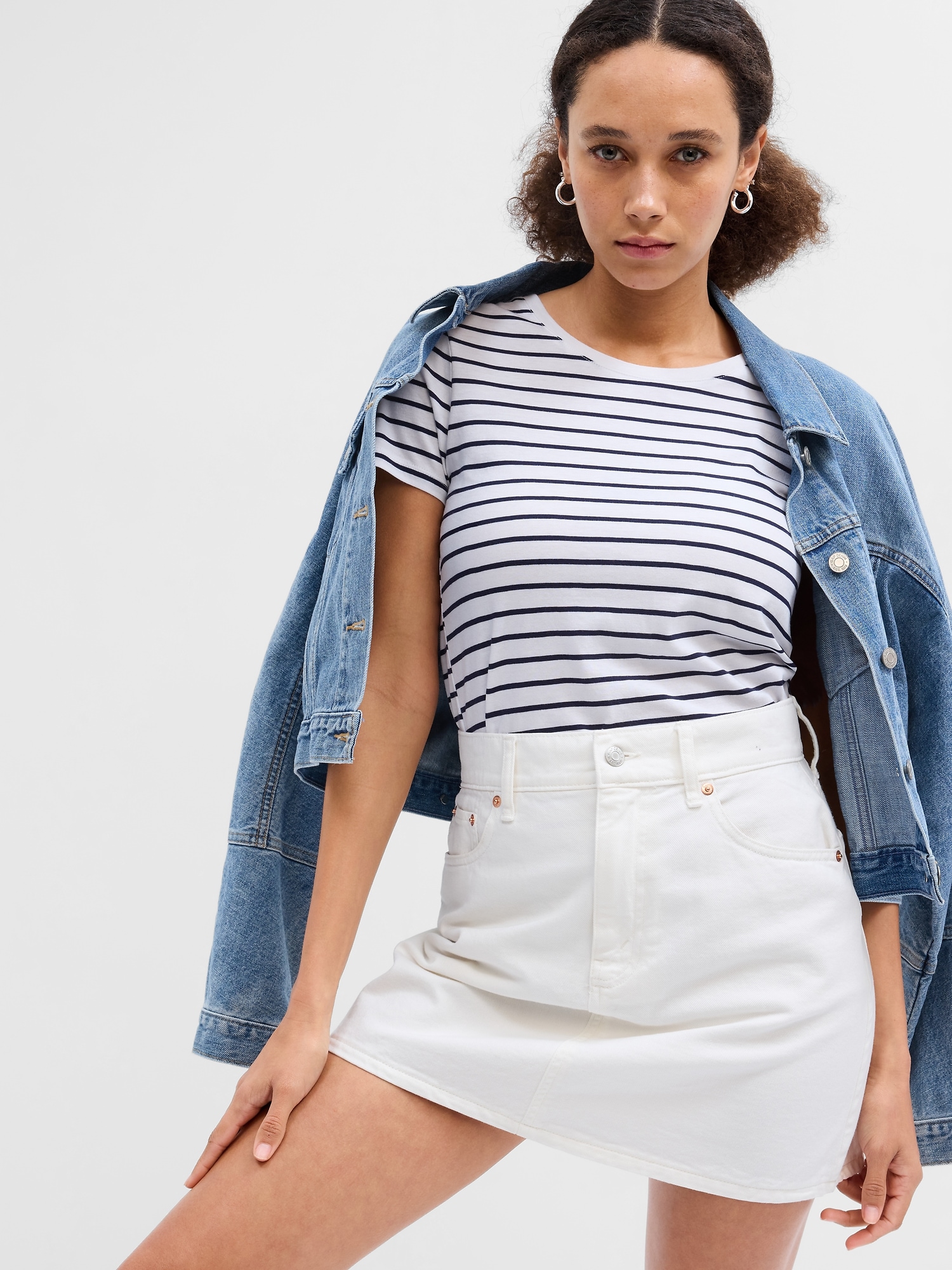Favorite Stripe Crewneck T-Shirt