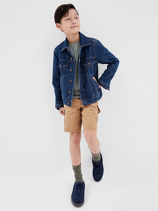 View large product image 2 of 2. Kids Icon Denim Jacket with Washwell