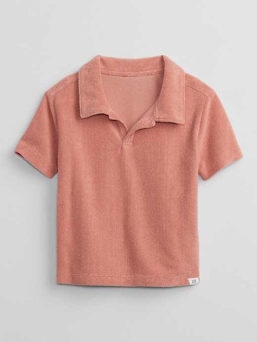 View large product image 1 of 1. babyGap Towel Terry Johnny Collar Polo Shirt