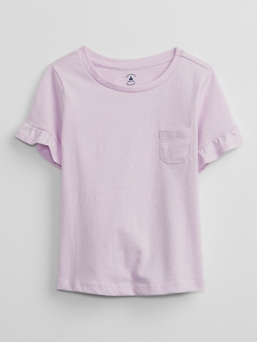 View large product image 1 of 1. babyGap Ruffle Pocket T-Shirt