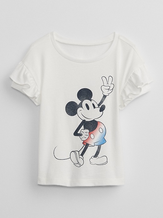 View large product image 1 of 1. babyGap &#124 Disney Ruffle Graphic T-Shirt
