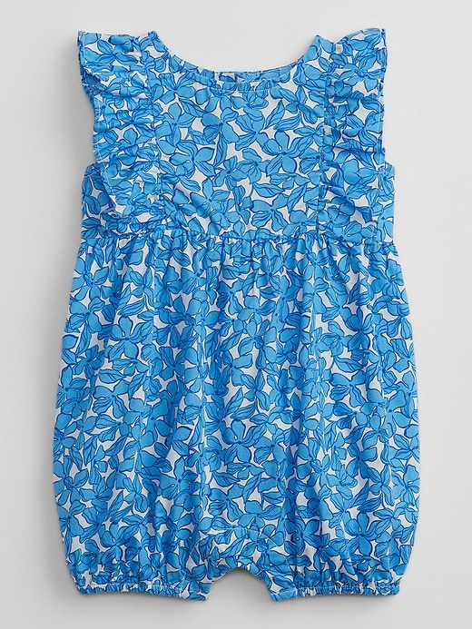 Image number 1 showing, Baby Print Ruffle Romper
