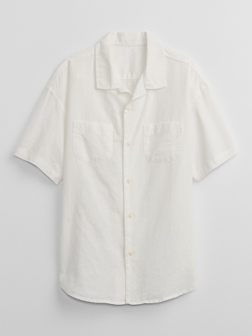 Image number 3 showing, Kids Linen-Blend Shirt