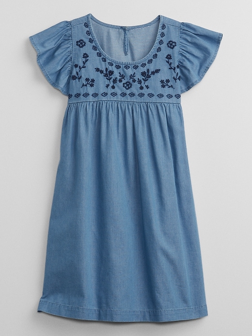 View large product image 1 of 1. Kids Flutter Sleeve Dress