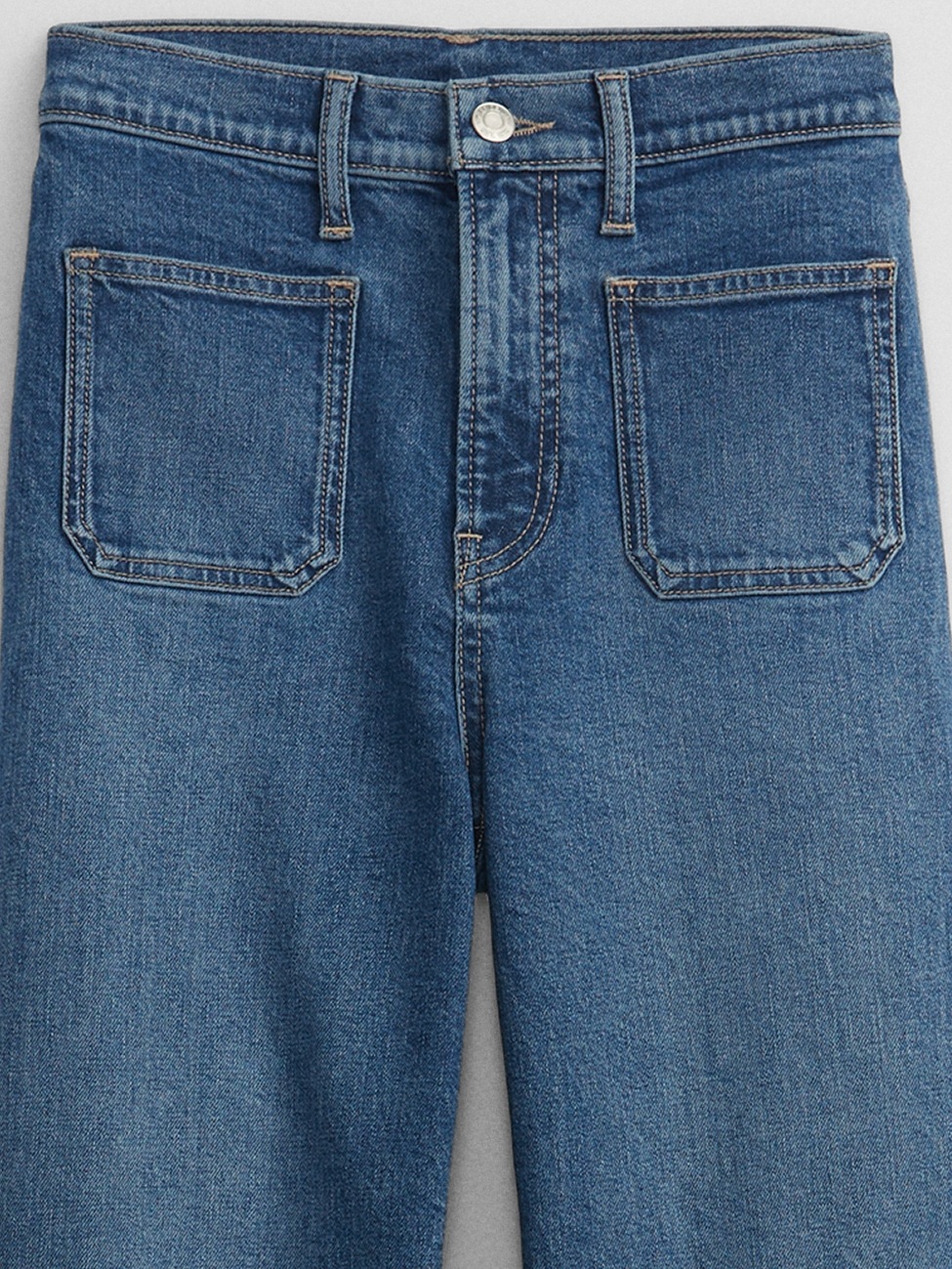 High Rise Wide-Leg Crop Jeans with Washwell | Gap Factory