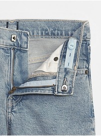 View large product image 3 of 3. Kids High Rise Denim '90s Loose Bermuda Shorts with Washwell
