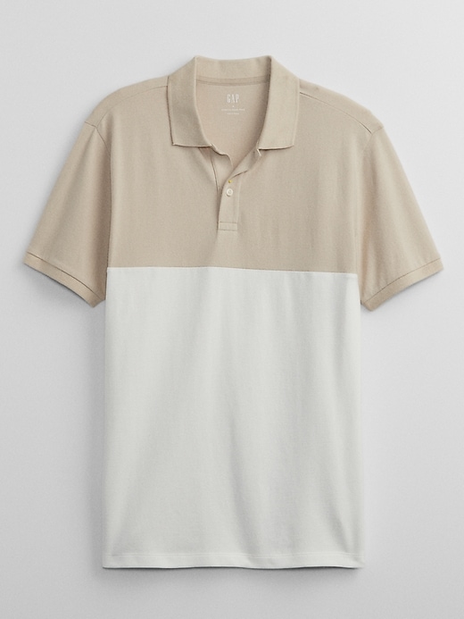 Image number 3 showing, Colorblock Stretch Pique Polo Shirt