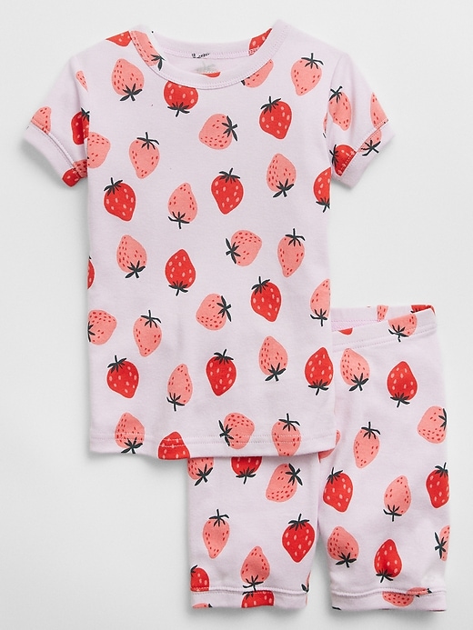 View large product image 1 of 1. babyGap 100% Organic Cotton Strawberry PJ Set