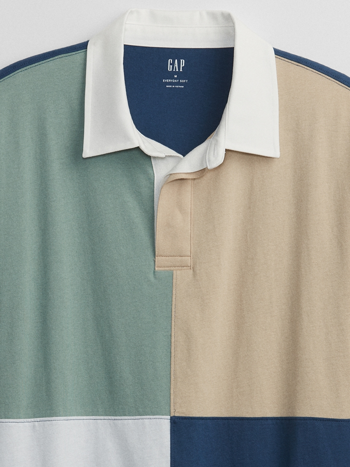 Relaxed Colorblock Rugby Shirt Gap Factory