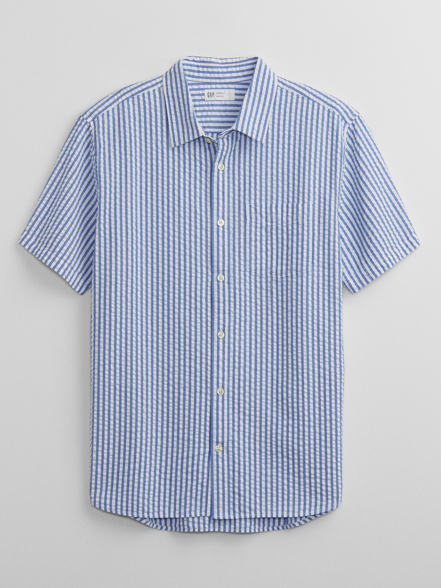 Seersucker Shirt in Standard Fit | Gap Factory
