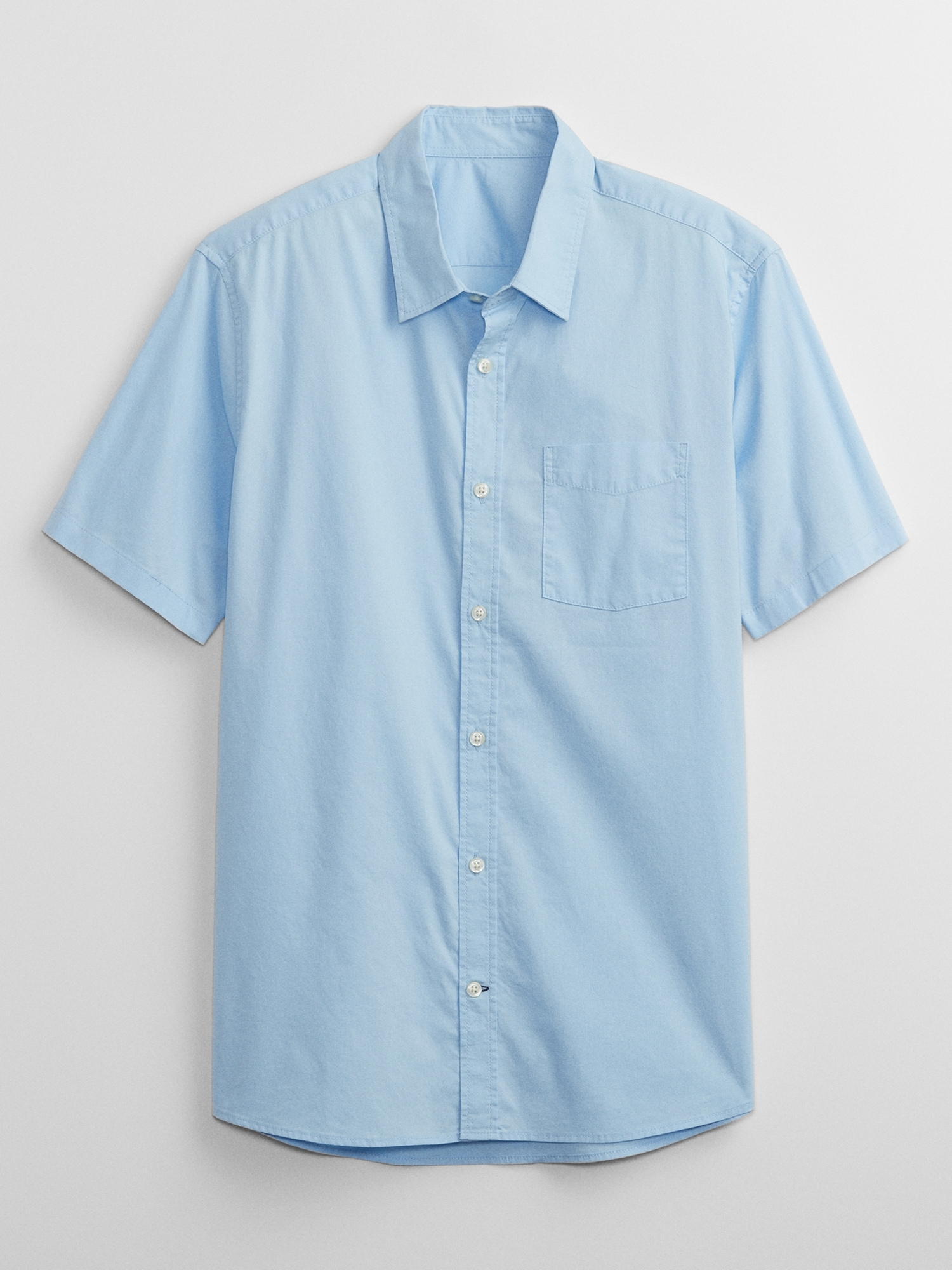 Stretch Poplin Shirt in Slim Fit | Gap Factory