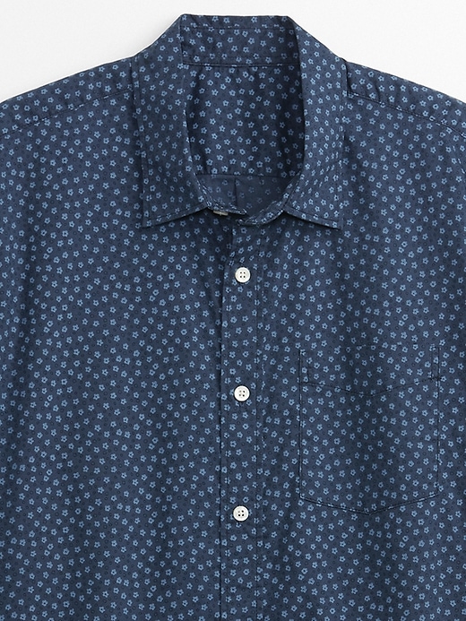 Image number 4 showing, Stretch Poplin Shirt in Standard Fit