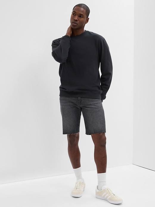 Image number 1 showing, 9" Straight Denim Shorts with Washwell
