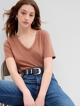 ForeverSoft Relaxed V-Neck T-Shirt | Gap Factory