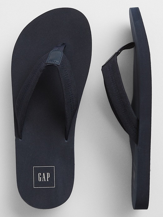 Vegan Leather Flip Flops Gap Factory