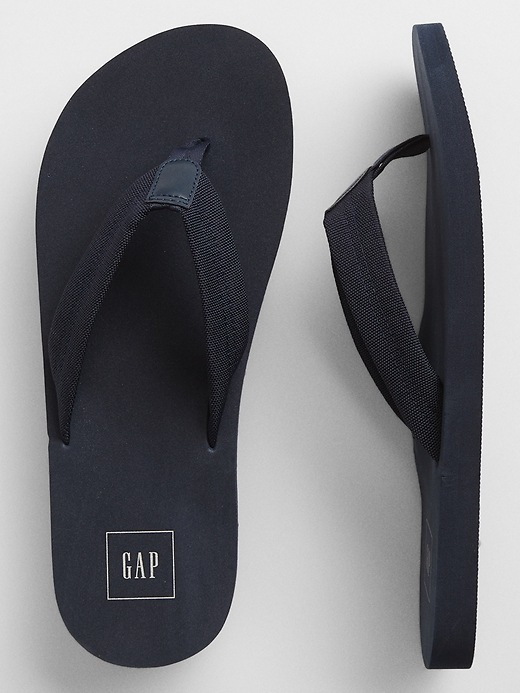 Image number 2 showing, Vegan-Leather Flip Flops