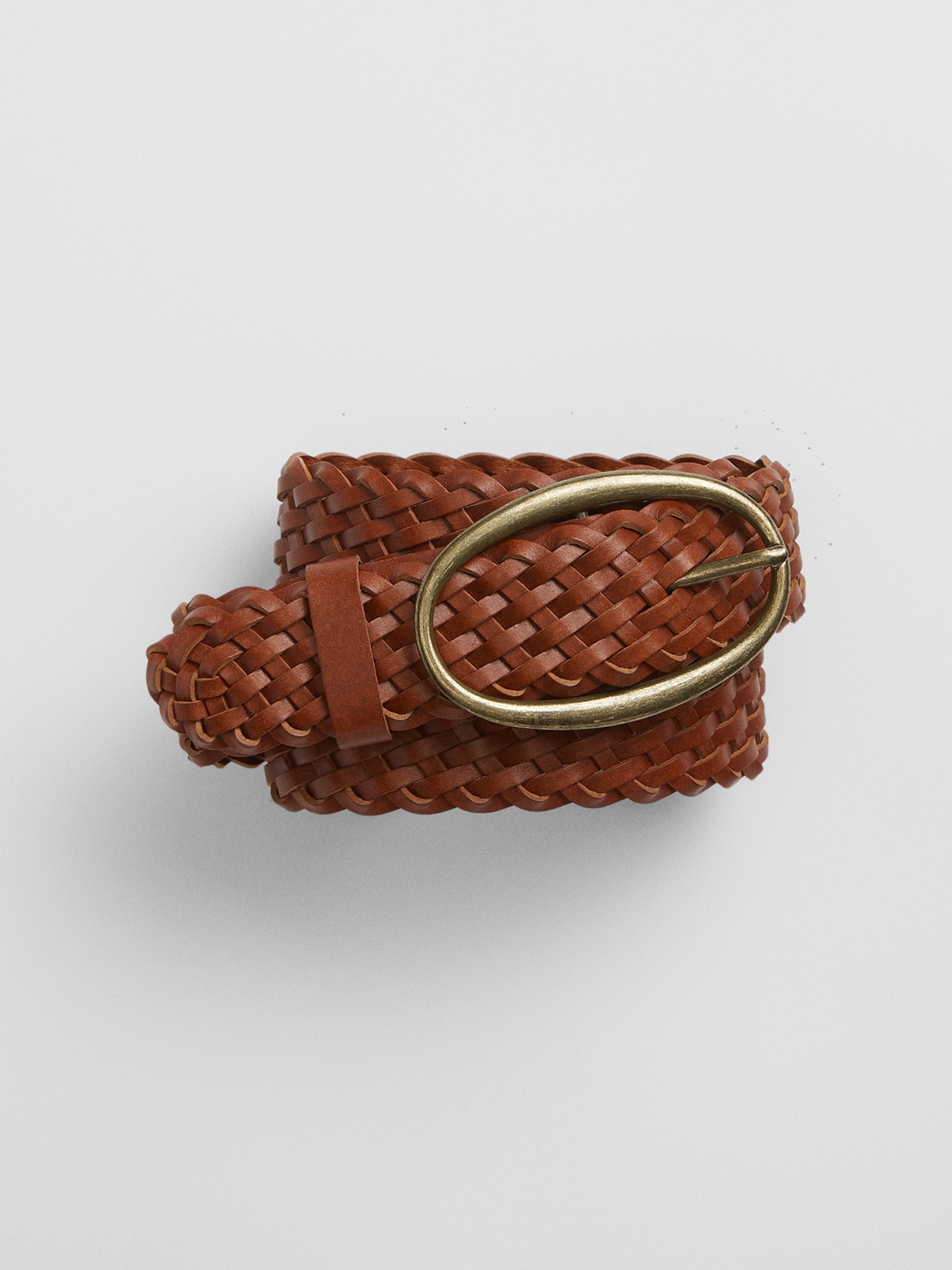 Braided Vegan-Leather Belt | Gap Factory