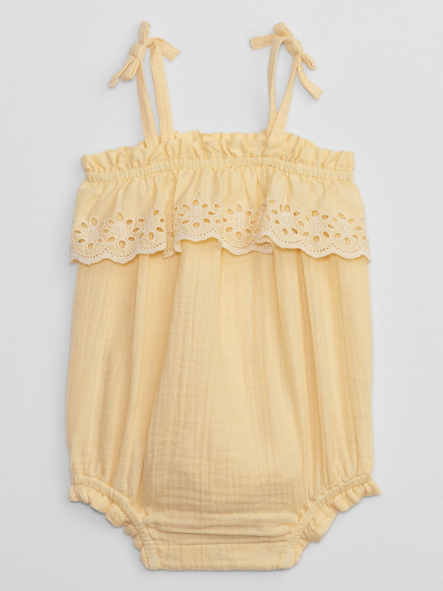 Baby Gauze Eyelet Romper