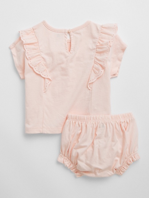 Image number 2 showing, Baby Ruffle Two-Piece Outfit Set