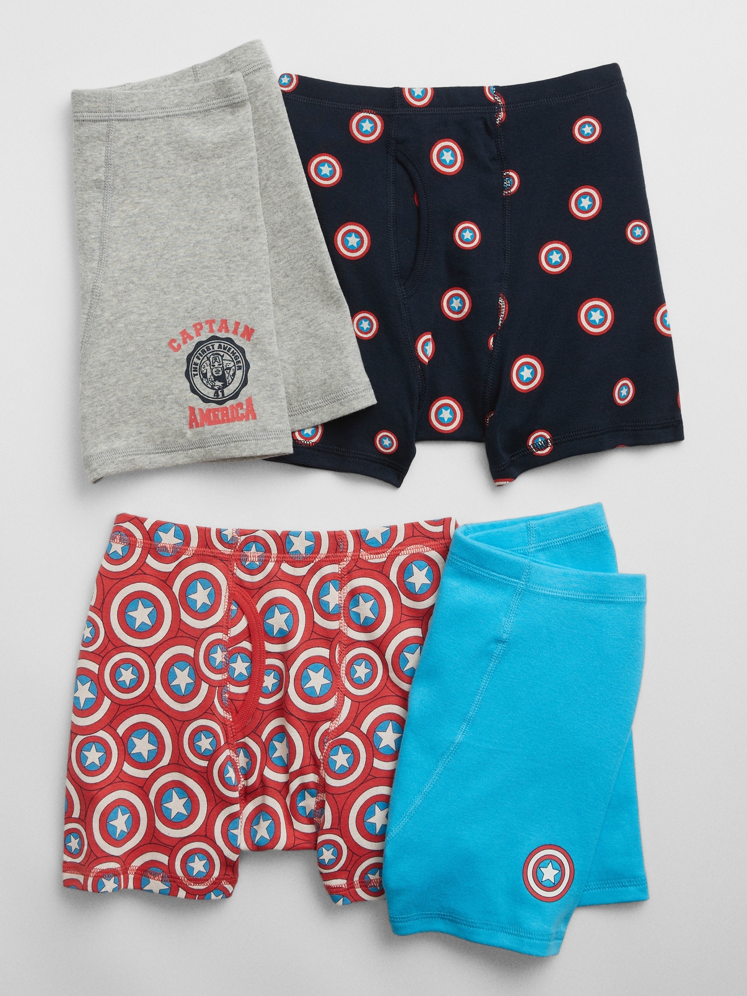 GapKids | Marvel Captain America Boxer Briefs (4-Pack)