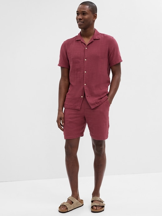 Image number 1 showing, Gauze Vacay Shirt in Standard Fit