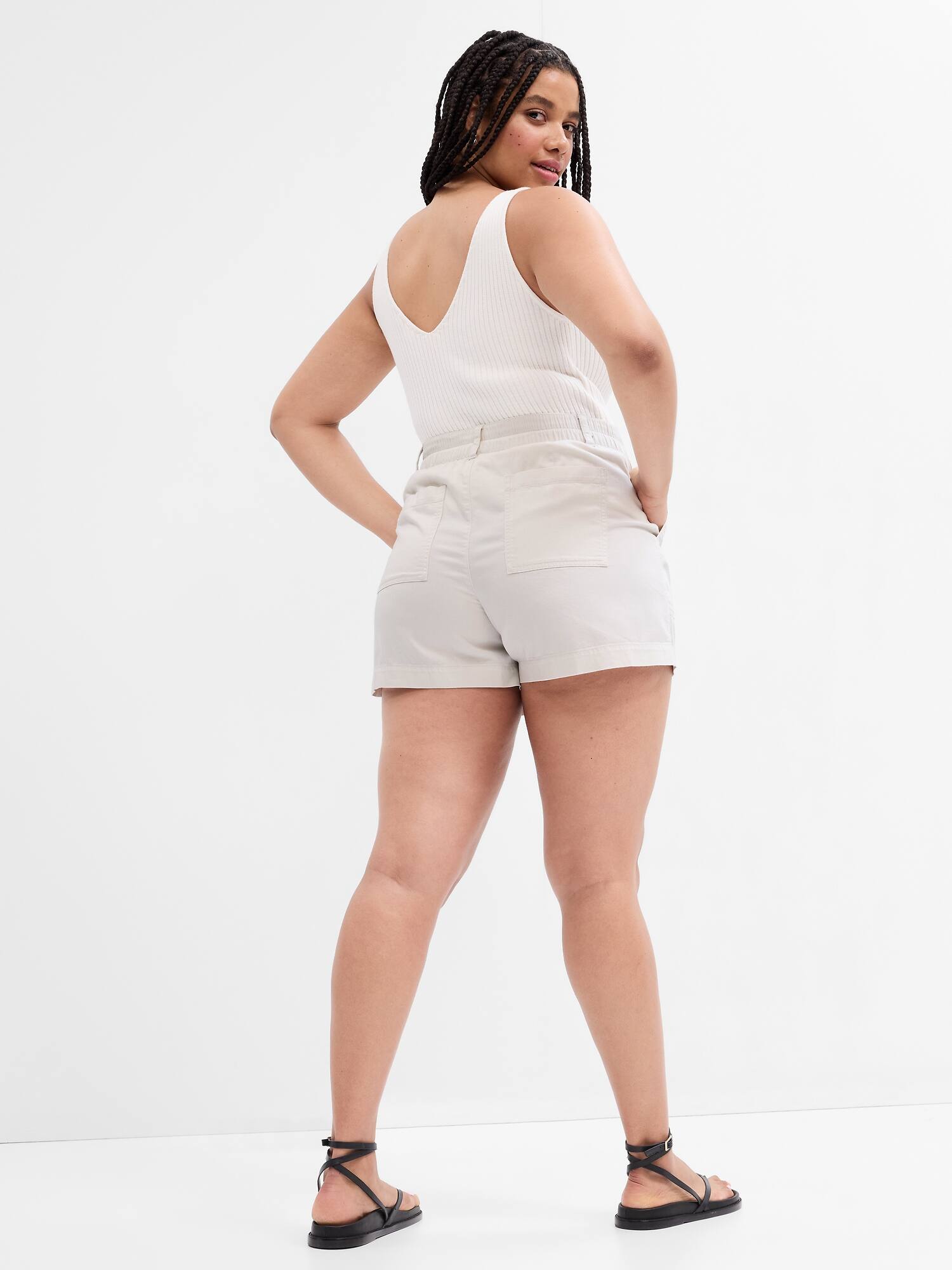 4" High Rise PullOn Utility Shorts Gap Factory