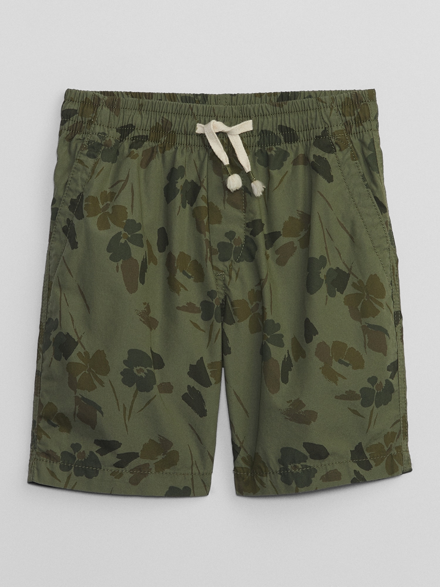 Kids Poplin Pull-On Shorts with Washwell