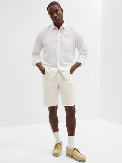 Image number 1 showing, 10" Straight Denim Shorts with Washwell