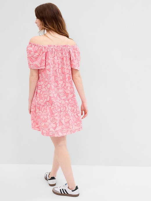 Image number 2 showing, Print Squareneck Mini Dress