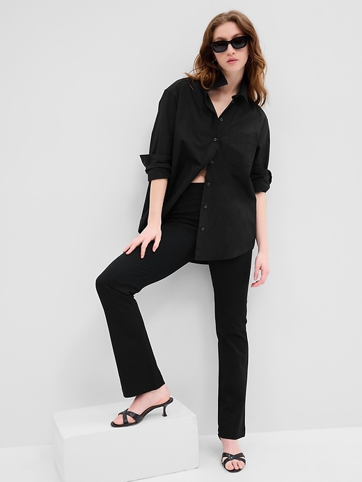 Image number 1 showing, Mid Rise Kick Fit Pants in Bi-Stretch