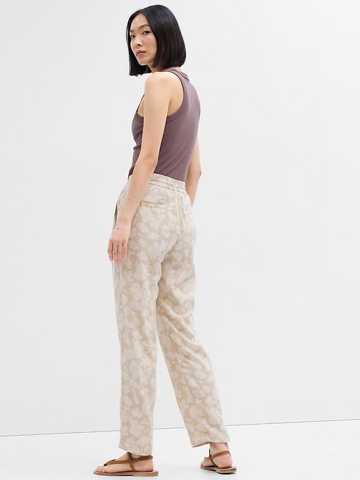 Image number 2 showing, Linen Print Easy Pants