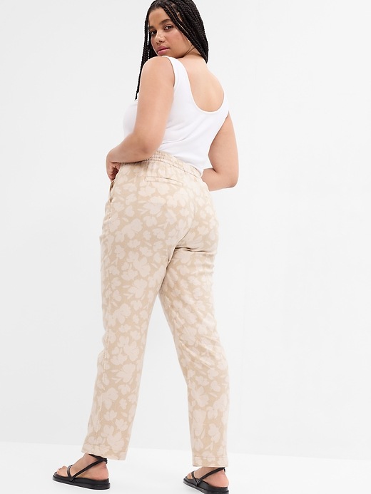 Image number 4 showing, Linen Print Easy Pants