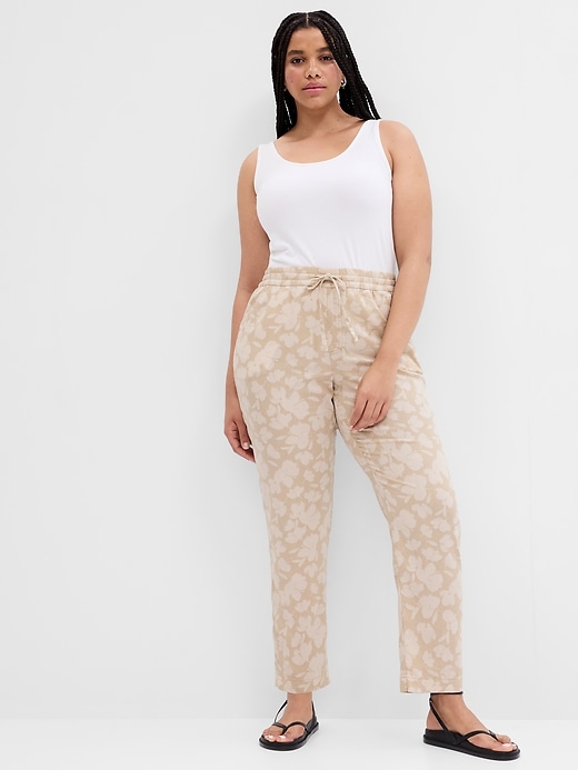 Image number 3 showing, Linen Print Easy Pants