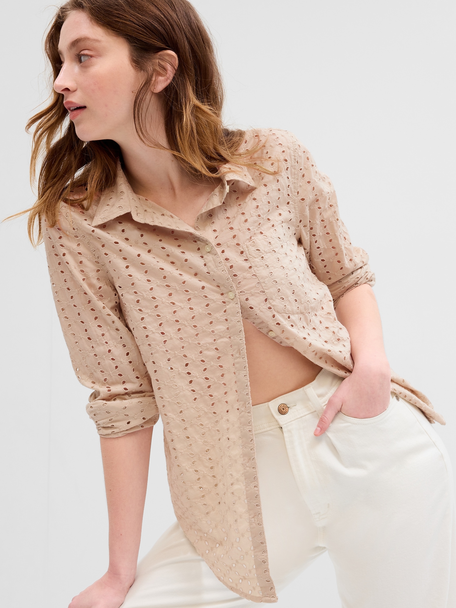 Eyelet Easy Shirt