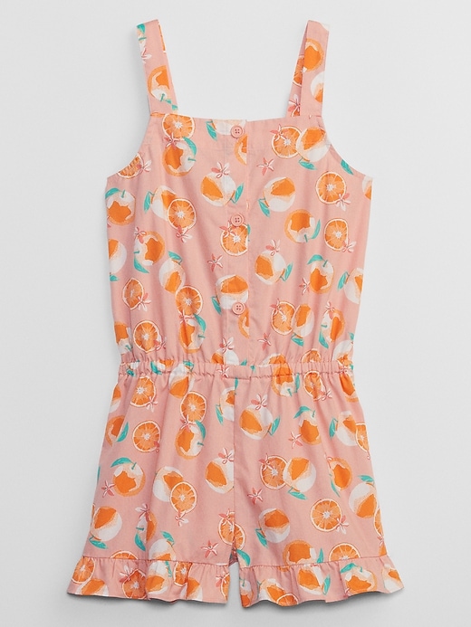 View large product image 1 of 2. Kids Gauze Ruffle Romper