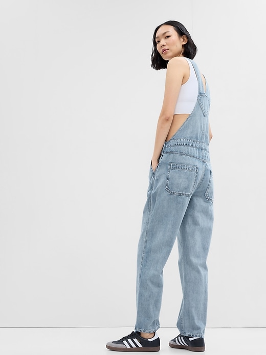 Image number 2 showing, Slouchy Denim Overalls