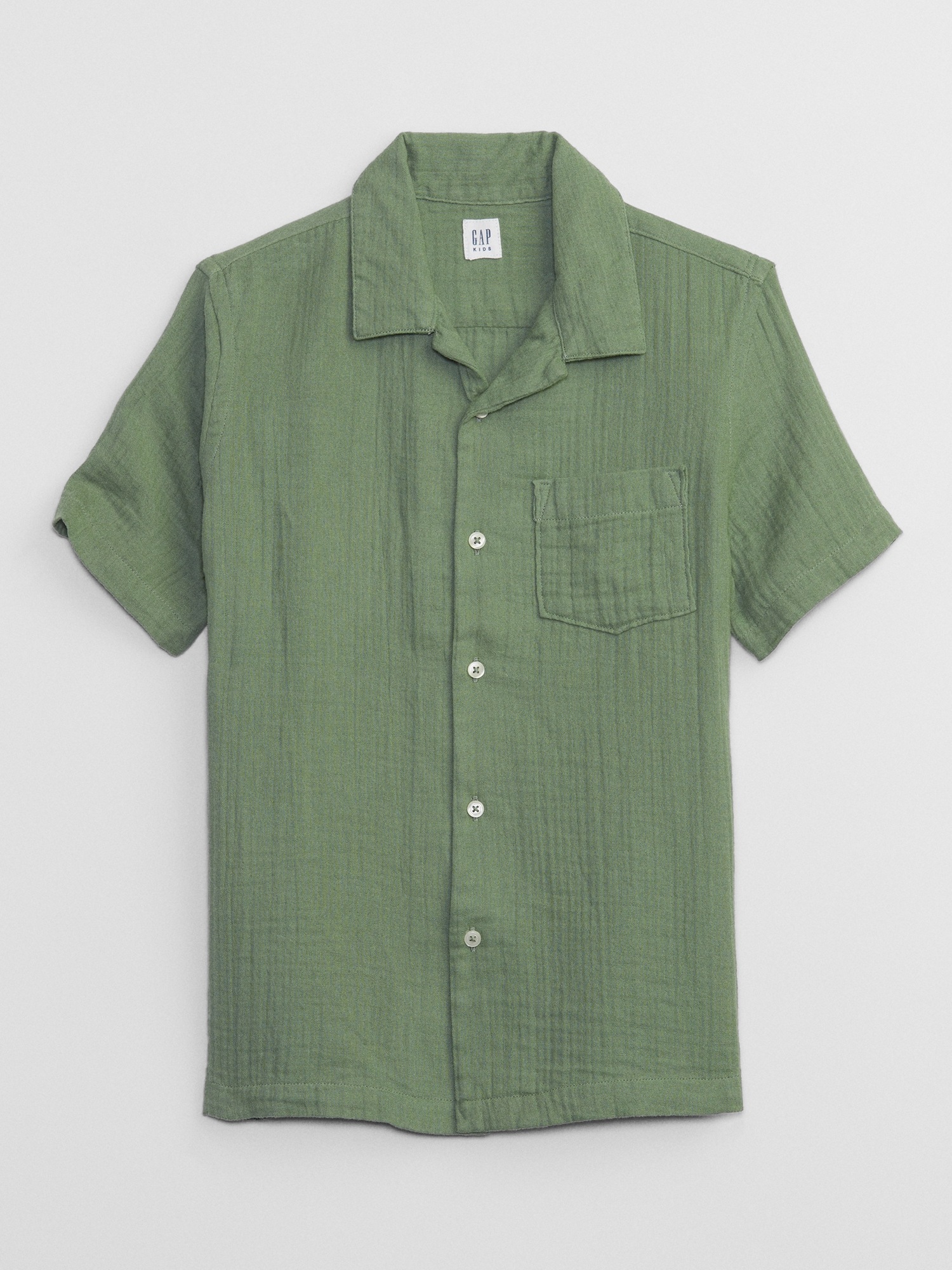 KIDILL 　24SS GAUZE SHIRTS Kids Gauze Vacay Shirt | Gap Factory