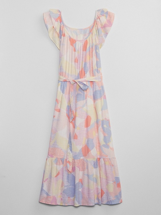 Image number 5 showing, Print Flutter Sleeve Midi Dress