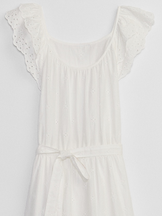 Image number 6 showing, Eyelet Flutter Sleeve Midi Dress