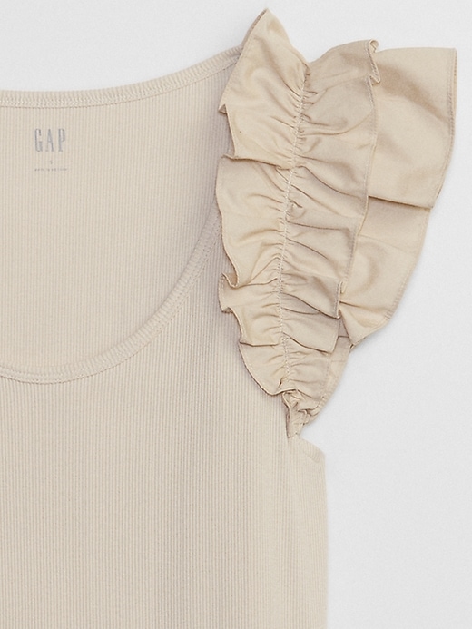 Image number 4 showing, Ribbed Ruffle Top