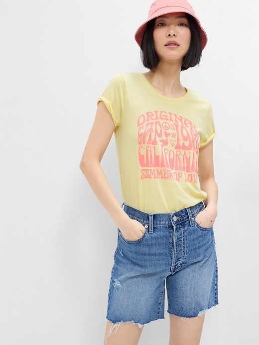 Gap Factory Favorite Graphic T-Shirt (Size XS-2XS, Summer of Love)