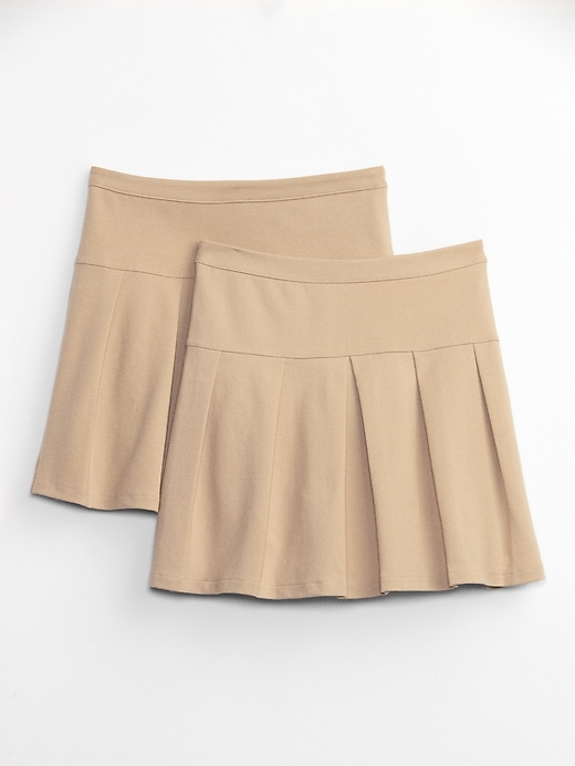 Image number 1 showing, Kids Uniform Skirt (2-Pack)