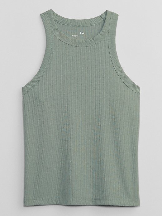 Image number 3 showing, GapFit CoolDry Ribbed High Neck Tank