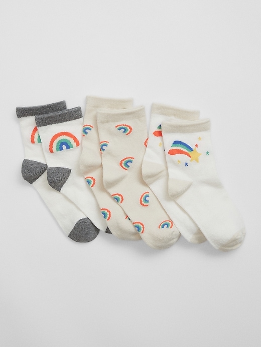 View large product image 1 of 1. Kids Quarter Crew Socks (3-Pack)